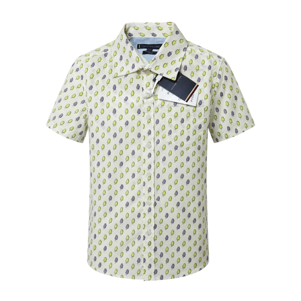 Ice Cream Print Short Sleeve Shirt