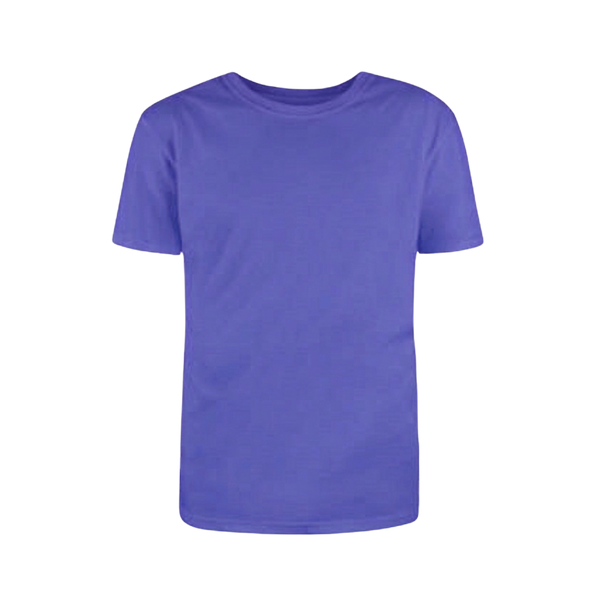Kids T- Shirt Short Sleeve Plain Purple