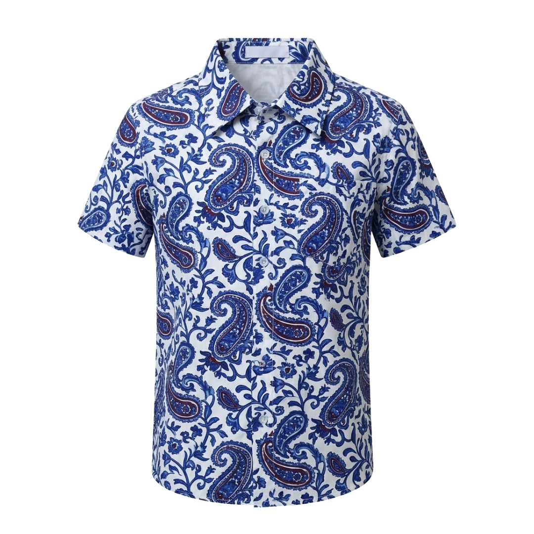Paisley Print Short Sleeve Shirt