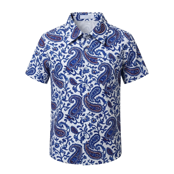 Paisley Print Short Sleeve Shirt