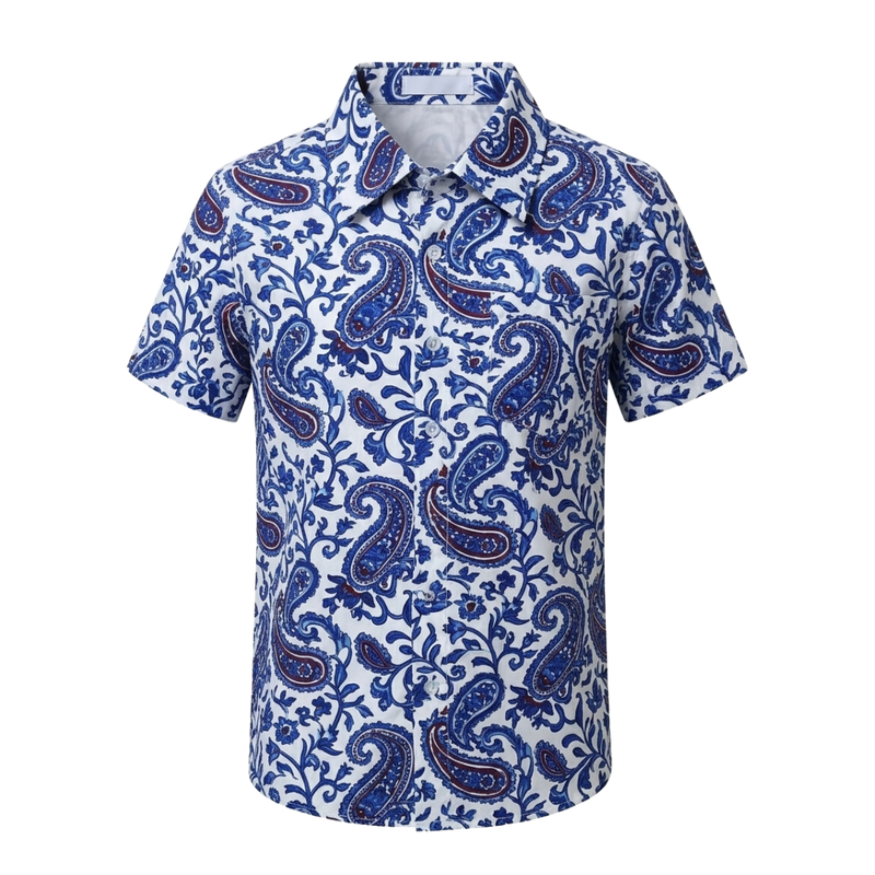 Paisley Print Short Sleeve Shirt