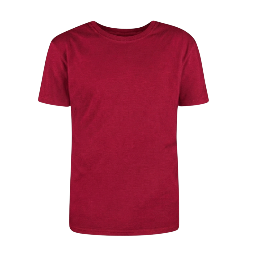 Kids T- Shirt Short Sleeve Plain Red