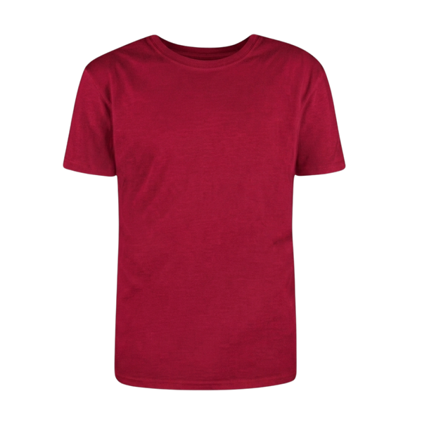 Kids T- Shirt Short Sleeve Plain Red